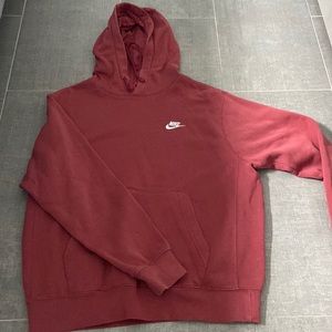Red Nike hoodie